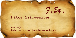 Fitos Szilveszter névjegykártya